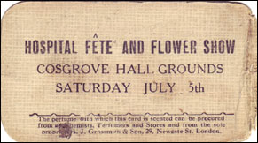 Hospital Fete and Flower Show at Cosgrove Hall